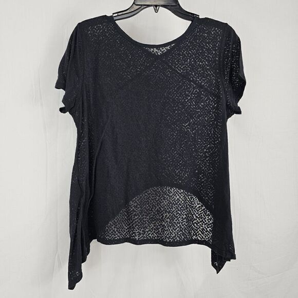 Lululemon Loop Around Short Sleeve Tee In Sheer Black Women’s Size 8 Shirt - Picture 5 of 8